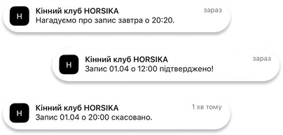 Сповіщення — HORSIKA